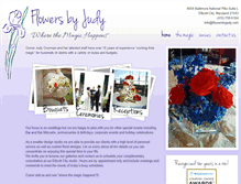 Tablet Screenshot of flowersbyjudy.com